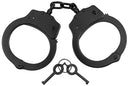 Menottes MFH Deluxe en acier à double verrouillage 23 cm chaînette soudée deux clés