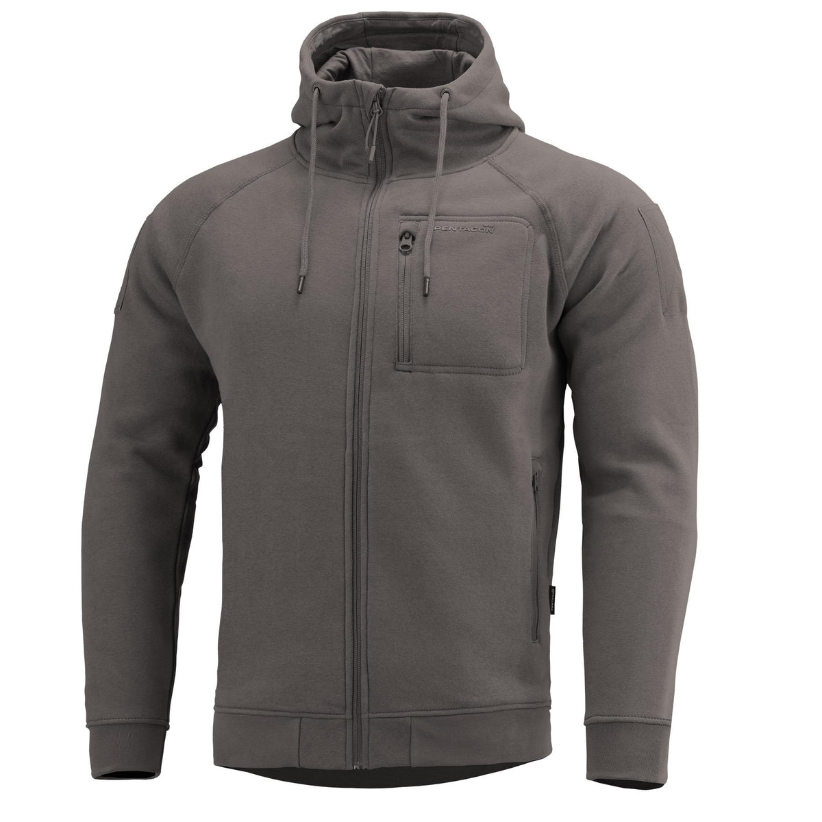 Sweat à capuche Pentagon Leonidas 2.0 en coton-polyester à emplacements auto-agrippants et poche poitrine