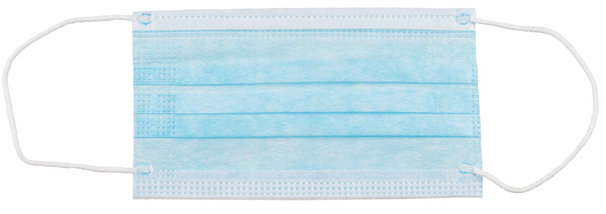 Masque jetable MFH à trois plis avec pince-nez et élastiques pour usage d'hygiène