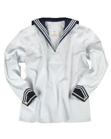 Chemise de marine Bundeswehr Mil-Tec en serge polycoton avec grand col marin