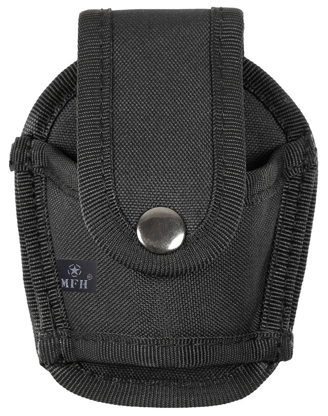 Porte-menottes ouvert MFH en nylon à bouton-pression 12 x 6-9 x 3 cm 50 g