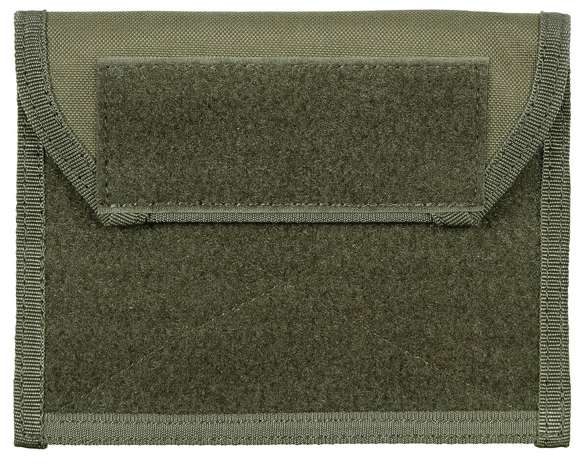 Poche de poitrine MOLLE MFH en polyester 18 × 14 cm à deux compartiments plats