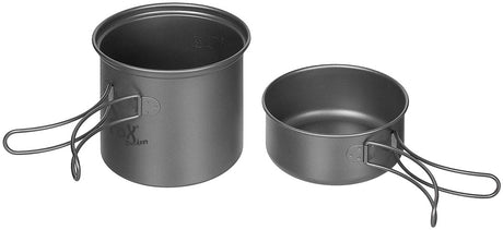 Gamelle en titane Fox Outdoor marmite 1 L et poêle 450 ml pour 175 grammes