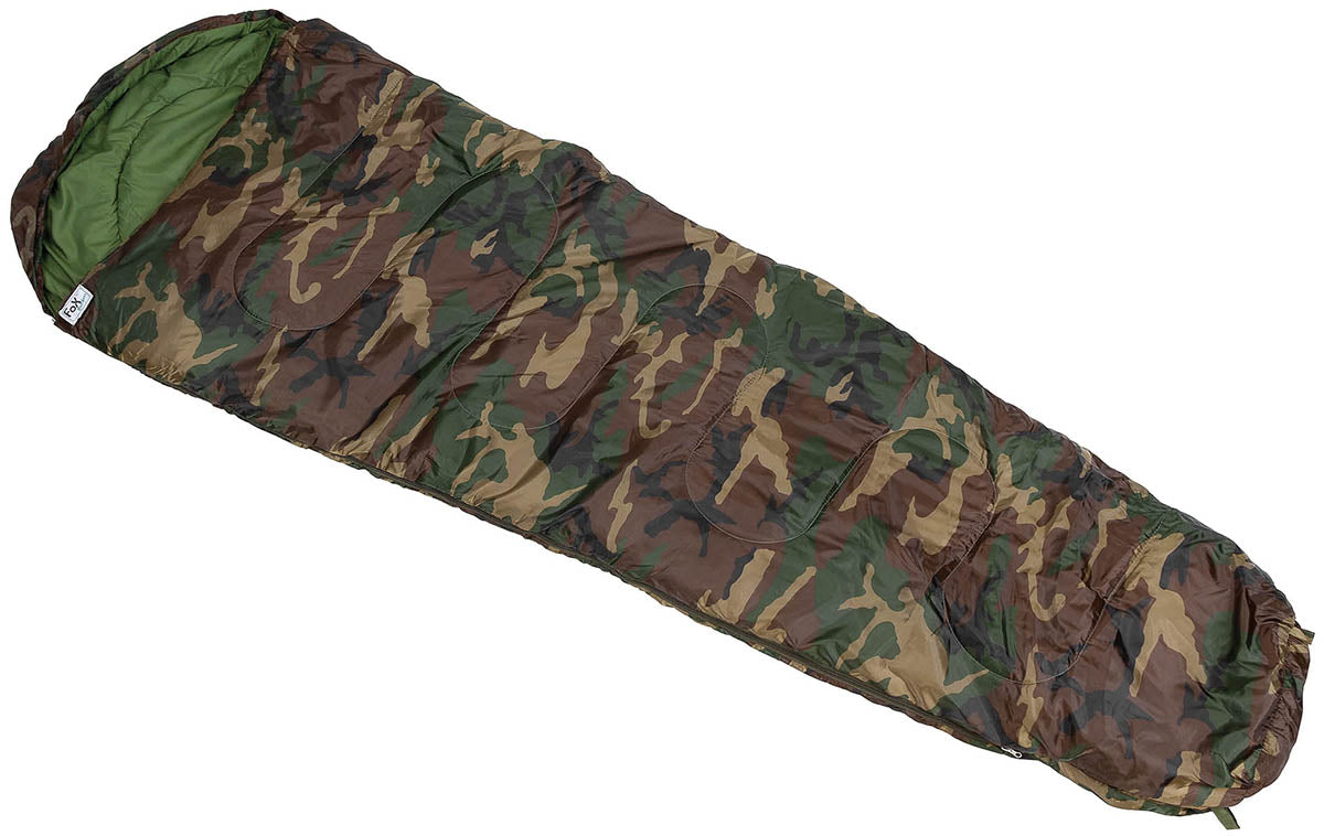 Sac de couchage sarcophage MFH garnissage 2 couches confort 2,4 °C extrême -19,6 °C
