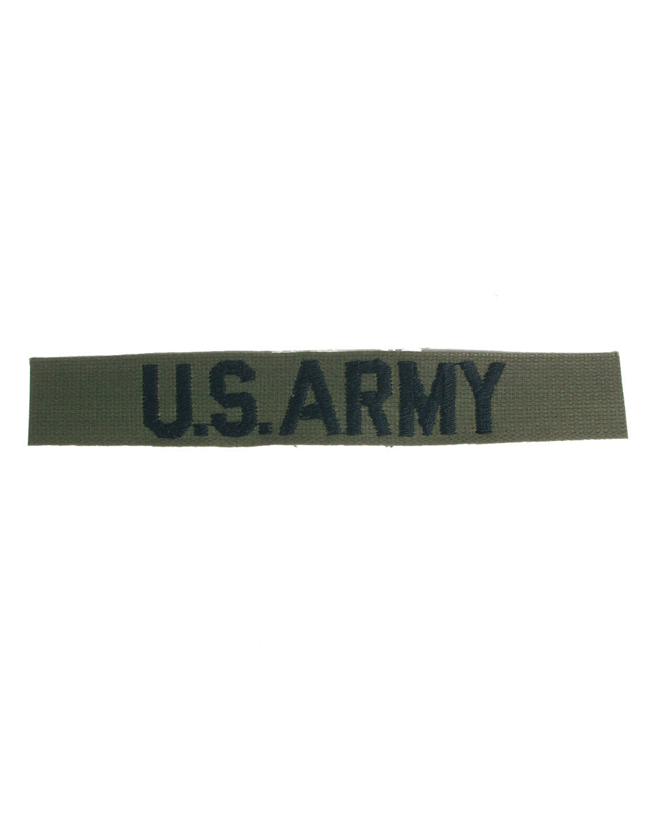 Ecusson bandeau lettré US Army Mil-Tec en textile pour poitrine de tenue de service