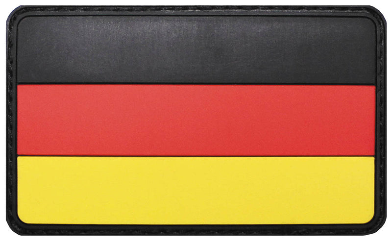 Écusson drapeau national MFH 3D en caoutchouc 8 x 5 cm à dos auto-agrippant