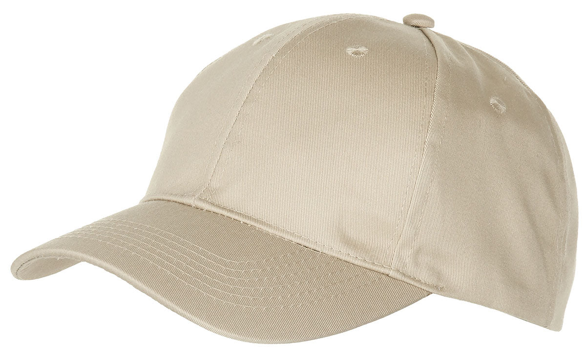 Casquette US MFH réglable en polycoton à visière six piqûres et six œillets