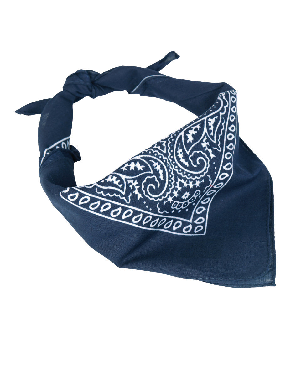 Bandana Mil-Tec type western en coton 54,5 x 54,5 cm à nouer au cou ou sur la tête