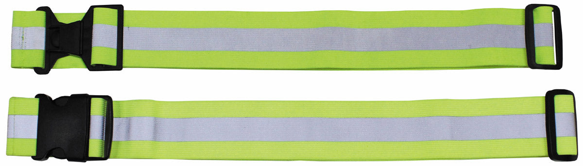 Bande réfléchissante britannique élastique, surplus d'occasion, lot de 10