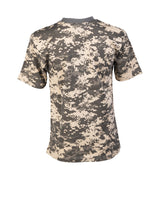 T-shirt enfant Mil-Tec en coton 140 à 145 g/m² manches courtes motif militaire