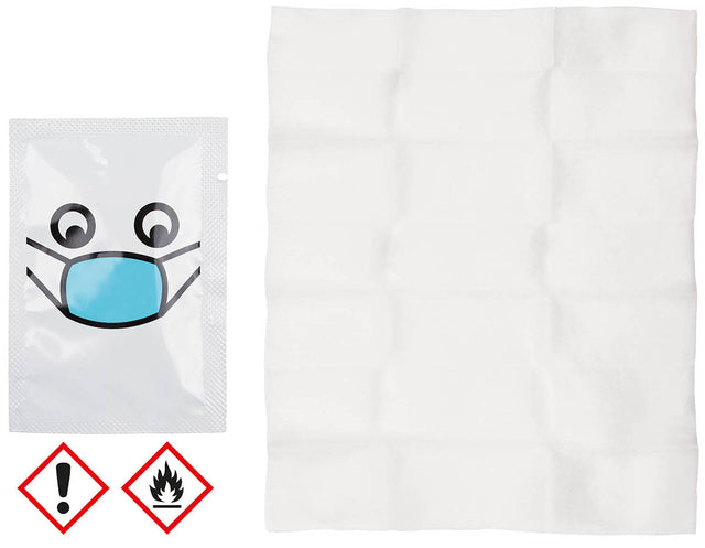 Lingette désinfectante mains et peau MFH 18 × 14 cm éthanol 43 % et propan-2-ol