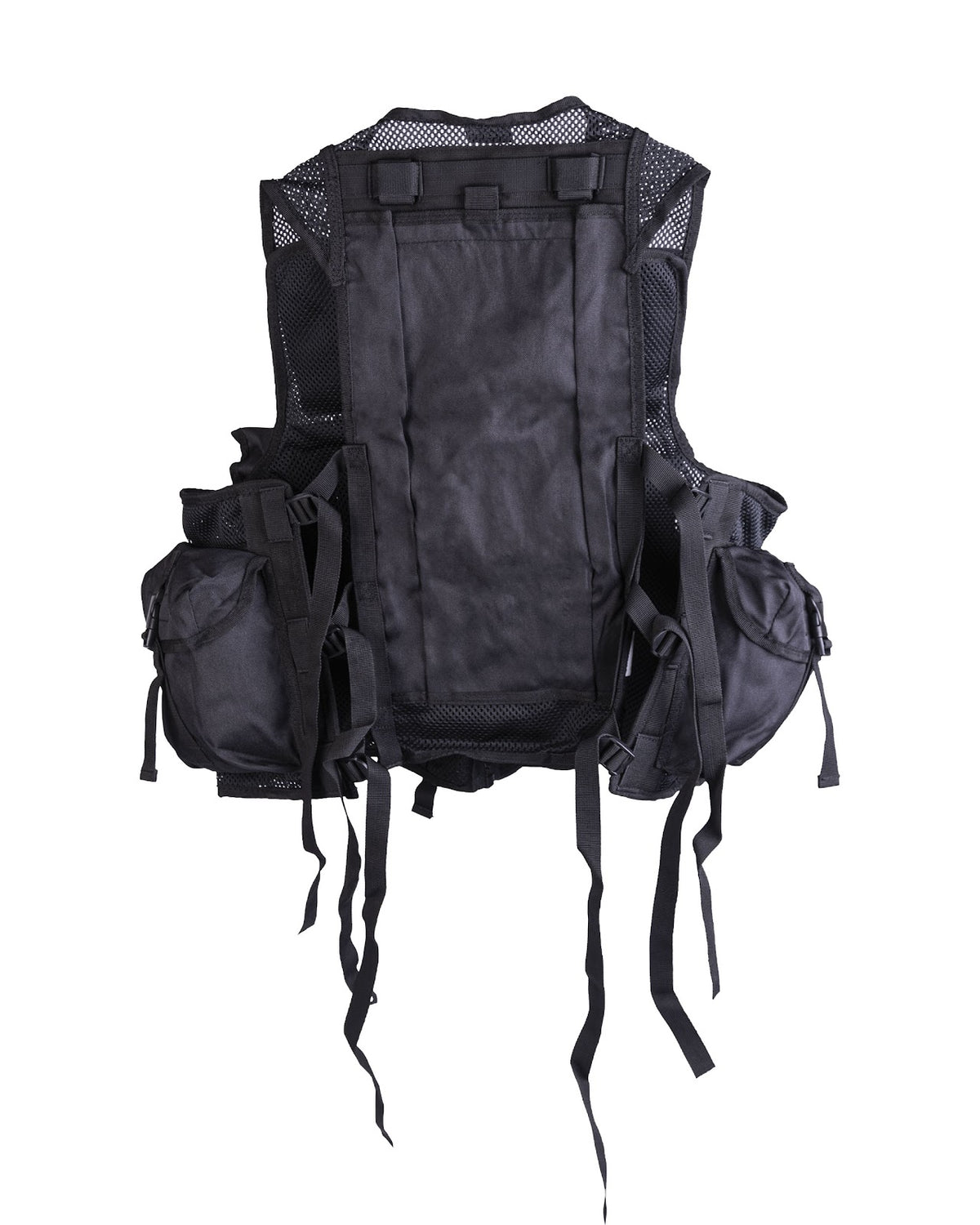 Gilet d'intervention tactique Mil-Tec en polyester 600D à neuf poches et poignée dorsale