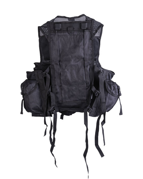 Gilet d'intervention tactique Mil-Tec en polyester 600D à neuf poches et poignée dorsale