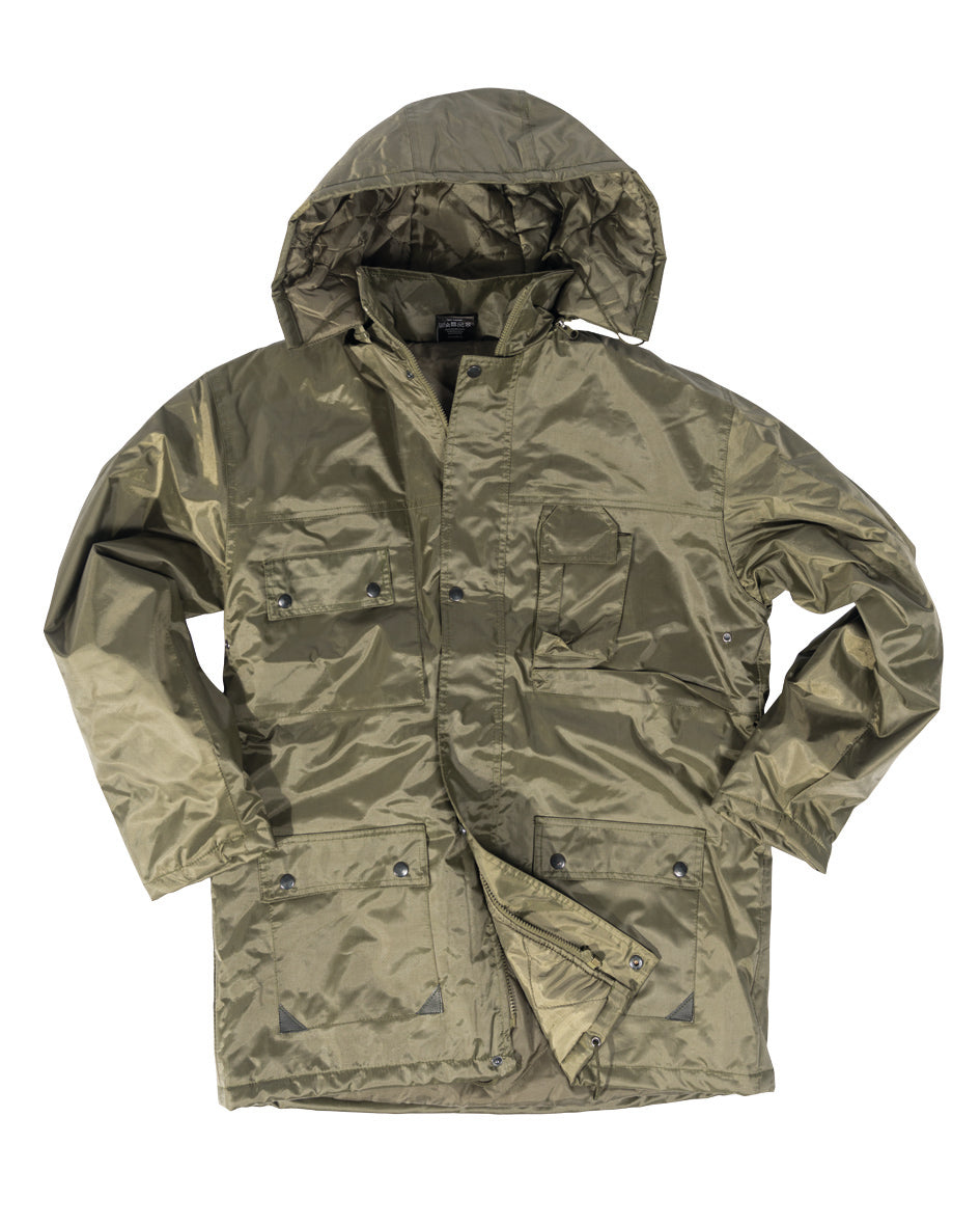 Parka Mil-Tec Dubon en polyester enduit PVC garnissage 160 g/m² avec capuche amovible