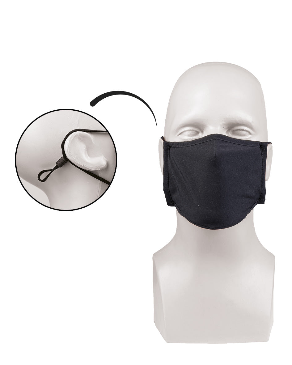 Masque facial Mil-Tec Square-Shape en polyester élasthanne doublé coton avec pince-nez