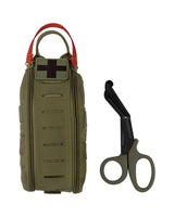 Pochette médicale IFAK Mil-Tec en polyester 700D 18,5 × 9 × 4 cm avec ciseaux inclus