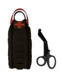 Pochette médicale IFAK Mil-Tec en polyester 700D 18,5 × 9 × 4 cm avec ciseaux inclus