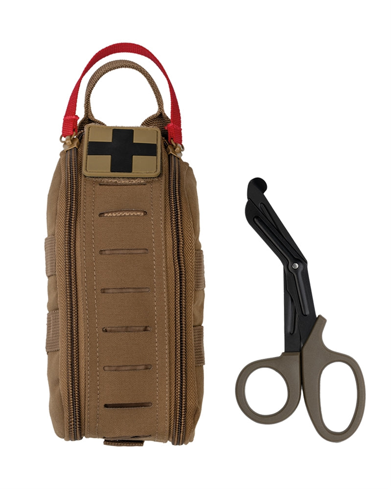 Pochette médicale IFAK Mil-Tec en polyester 700D 18,5 × 9 × 4 cm avec ciseaux inclus