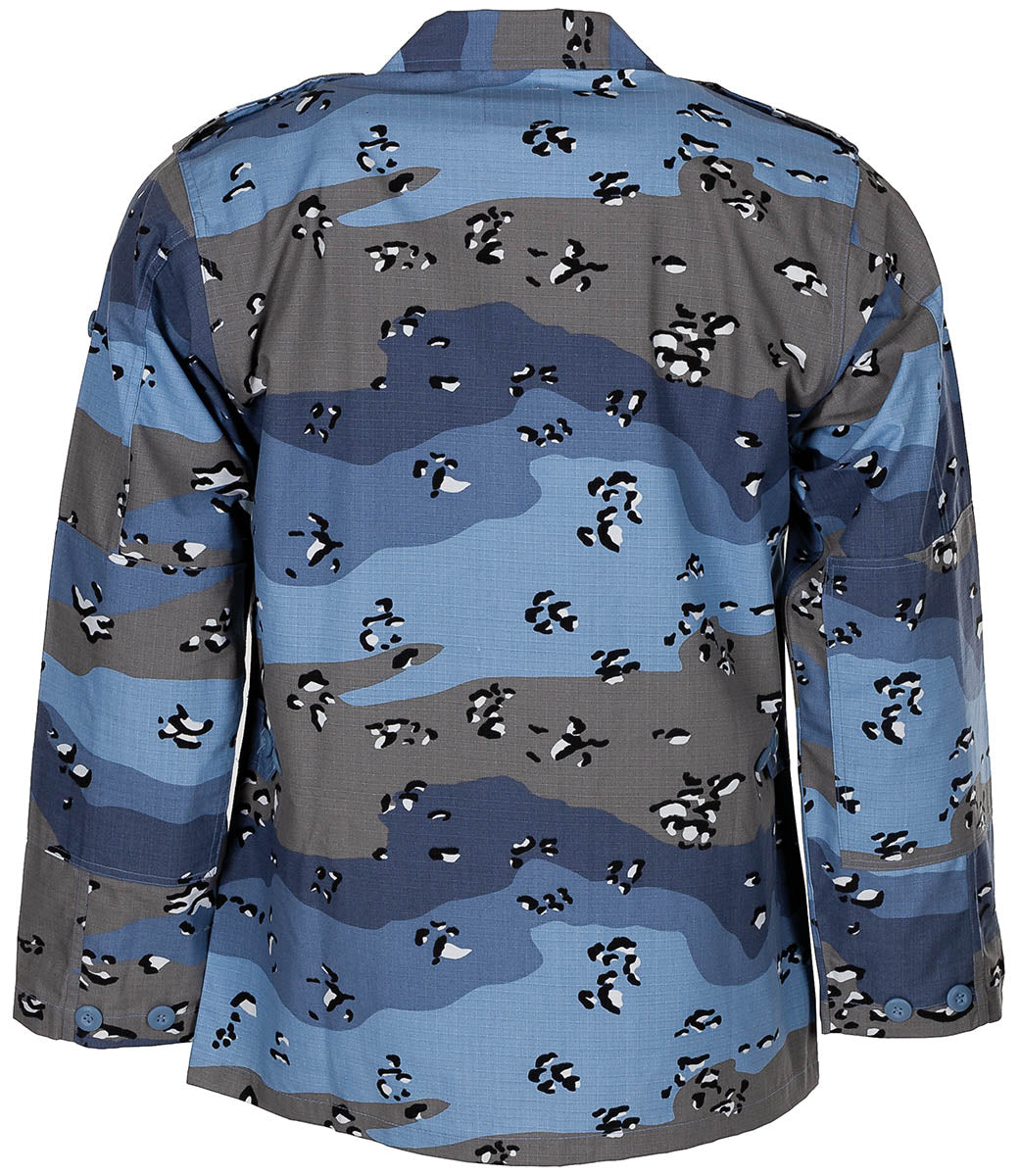 Veste de combat US BDU MFH motif Chocolate Chip Rip Stop coton coudes renforcés