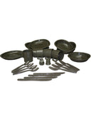 Set de table et couverts Mil-Tec 26 pièces en polypropylène pour quatre personnes 1 kg