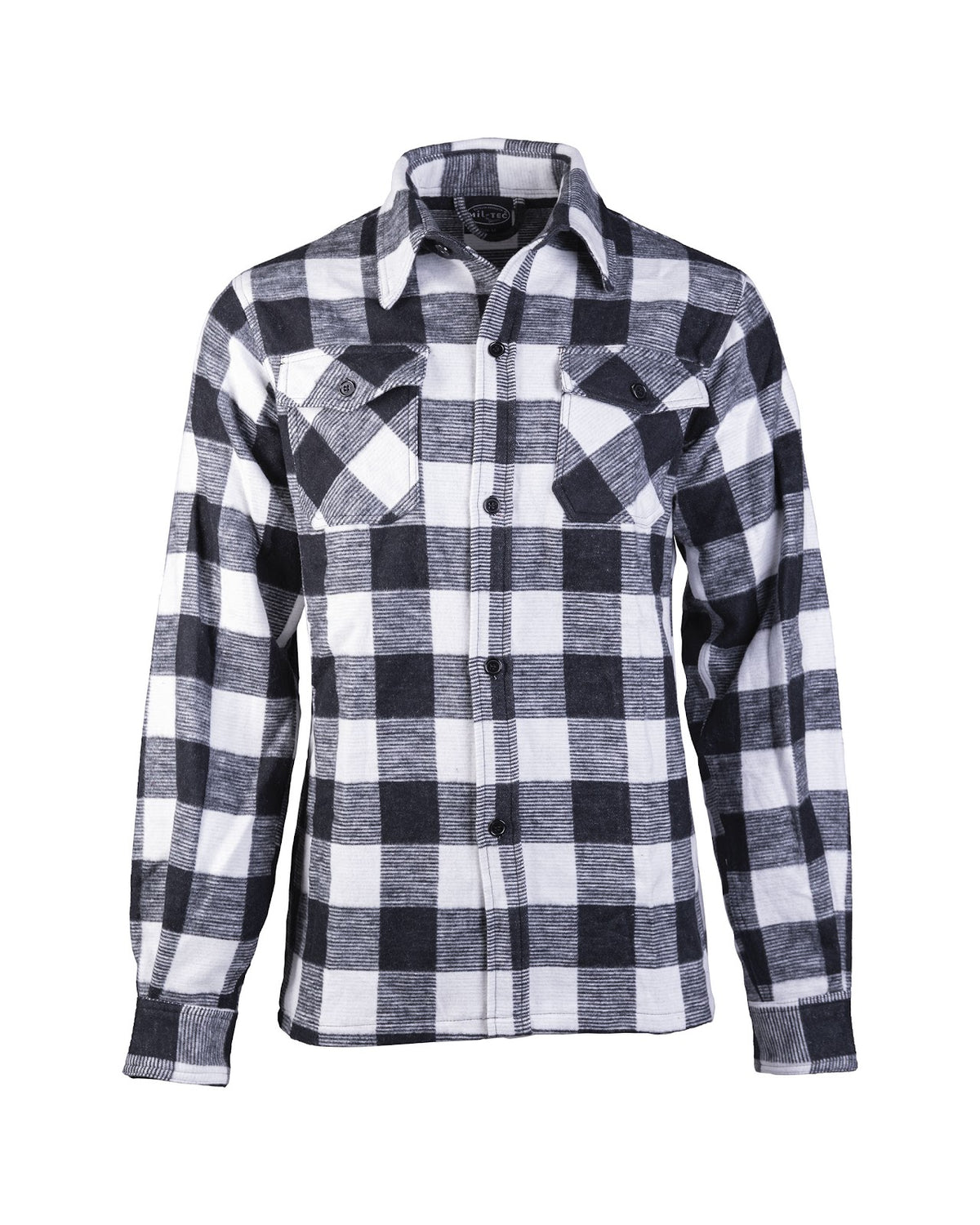 Chemise type bûcheron Mil-Tec en coton 330 g/m² à deux poches de poitrine boutonnées