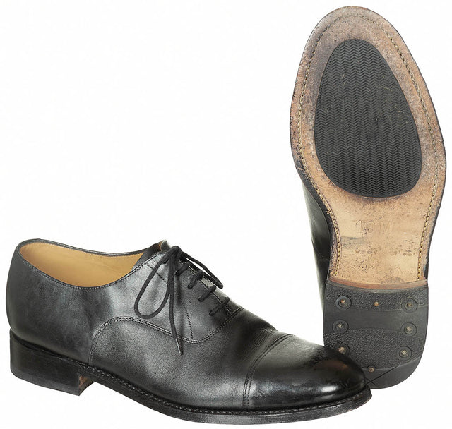 Chaussures basses britanniques en cuir, surplus d'occasion, lot de 5