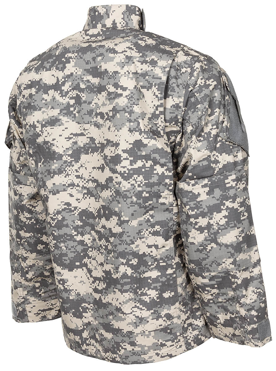 Veste de combat US ACU MFH Rip Stop 100 % coton col montant et poches de manche