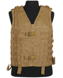 Gilet porteur d'équipement MOLLE Mil-Tec en polyester enduit à poignée d'extraction