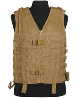 Gilet porteur d'équipement MOLLE Mil-Tec en polyester enduit à poignée d'extraction