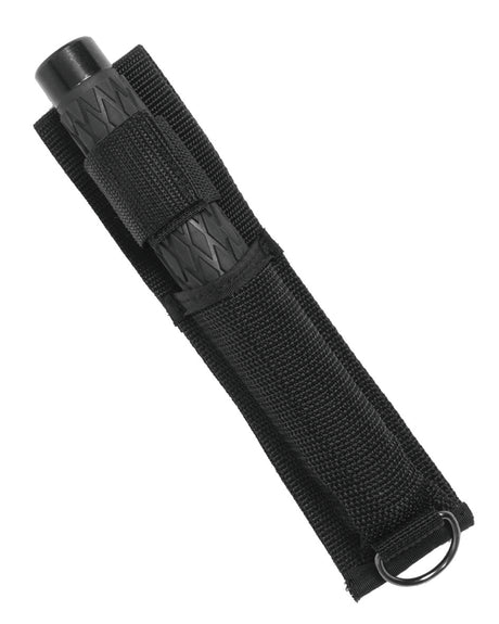 Matraque télescopique Mil-Tec acier au carbone 16 / 41 cm poignée TPE avec étui nylon