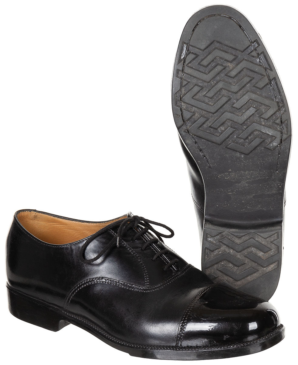 Chaussures basses britanniques en cuir, surplus d'occasion, lot de 10