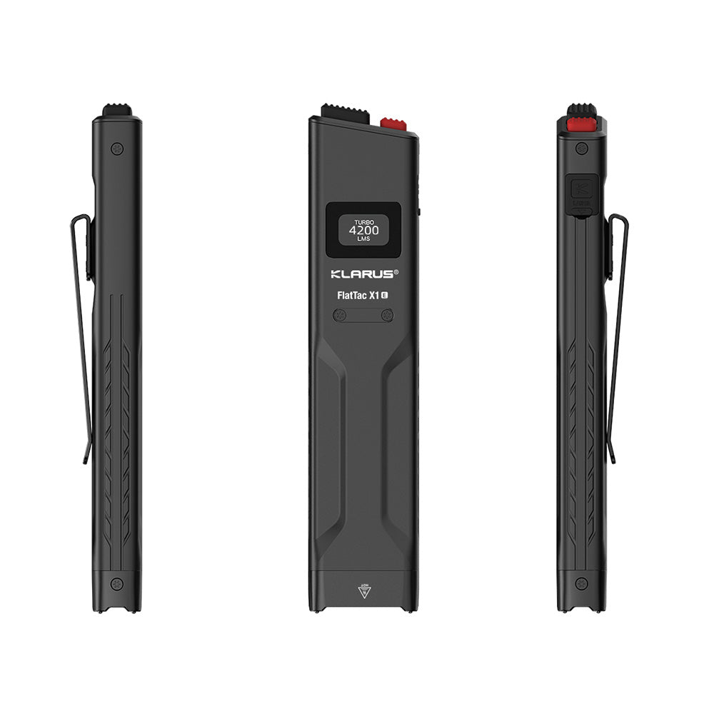 Lampe torche Klarus X1-E 4 200 lumens portée 230 m IPX6 en alliage d'aluminium de qualité