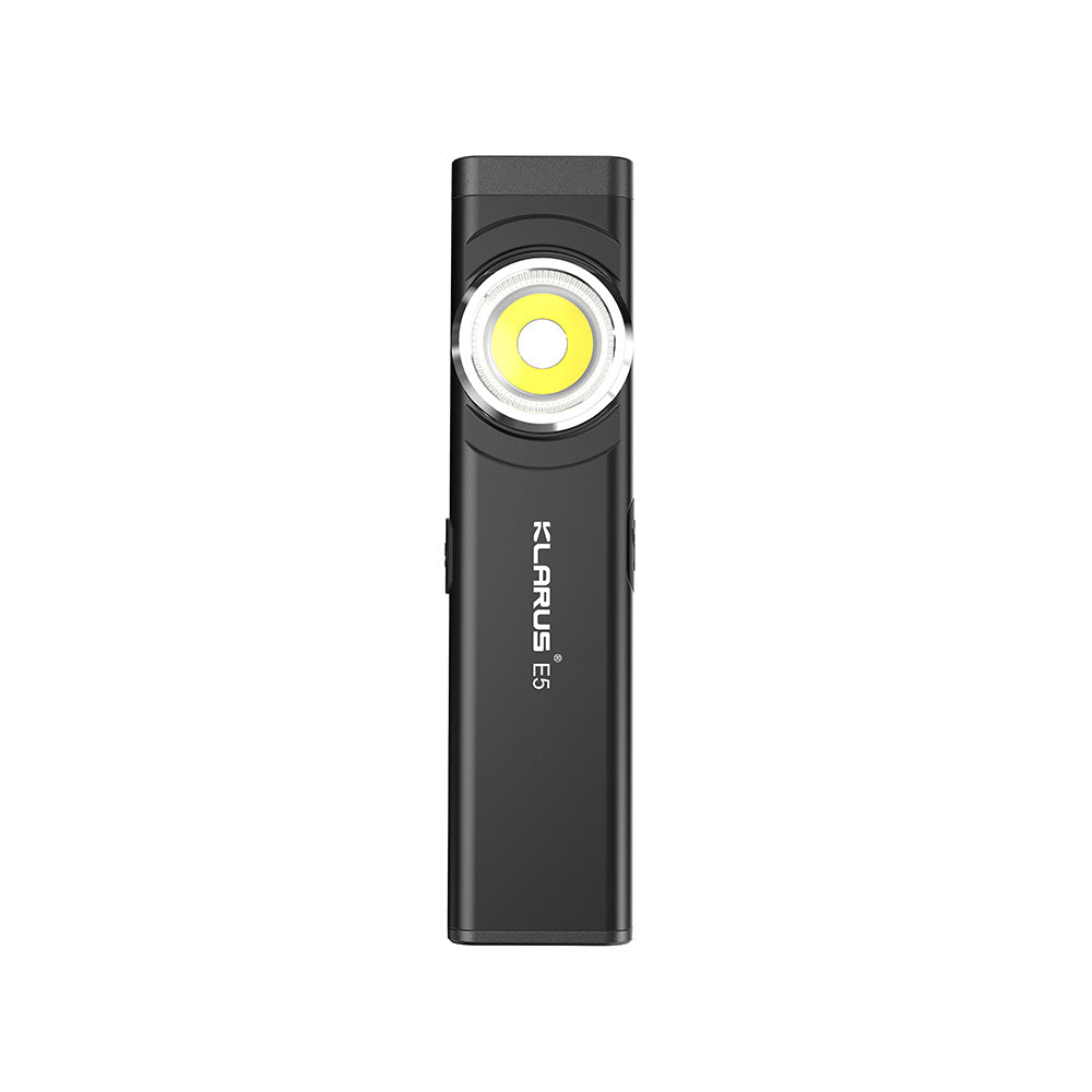 Lampe de casque Klarus E5 600 lumens portée 30 m IPX4 en alliage d'aluminium de qualité aéronautique