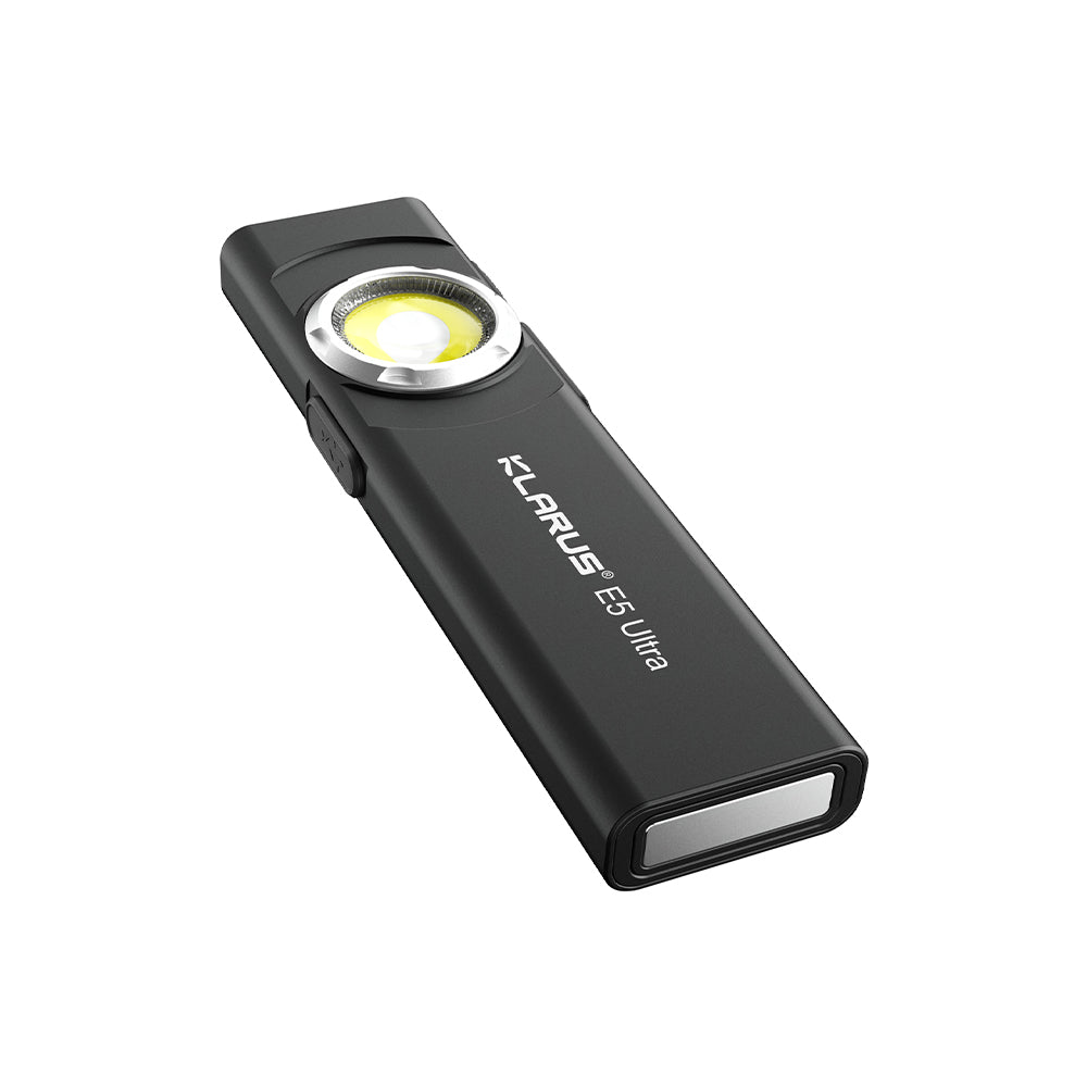 Lampe de casque Klarus E5 ULTRA 800 lumens portée 120 m IPX4 en alliage d'aluminium de qualité