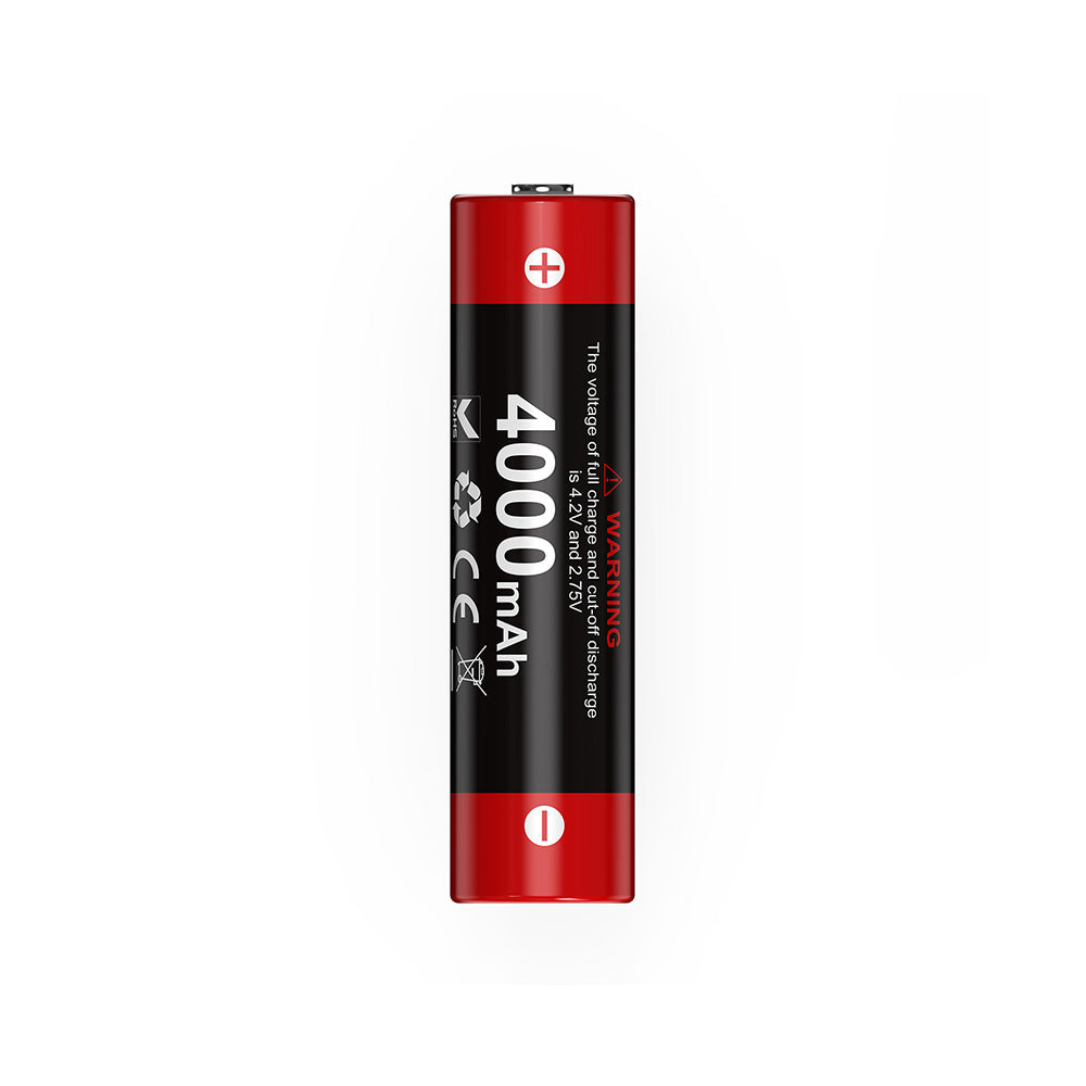 Pile Klarus 18650 4000 mAh lithium-ion 3,6 V rechargeable capacité maximale du format