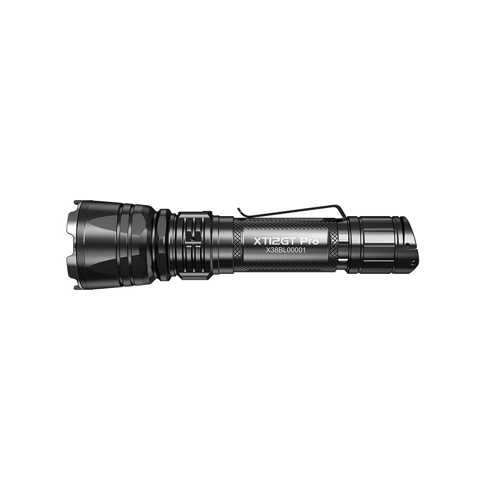 Lampe tactique Klarus XT12GT PRO 1 600 lumens portée 850 m IPX8 en alliage d'aluminium de qualité