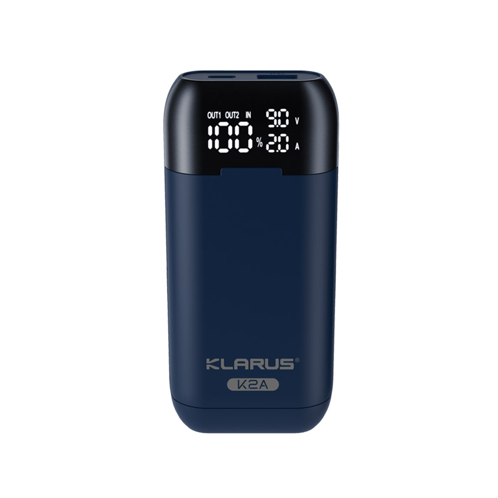 Pile Klarus Chargeur double K2A deux baies pour accumulateurs 21700, 20700 et 18650