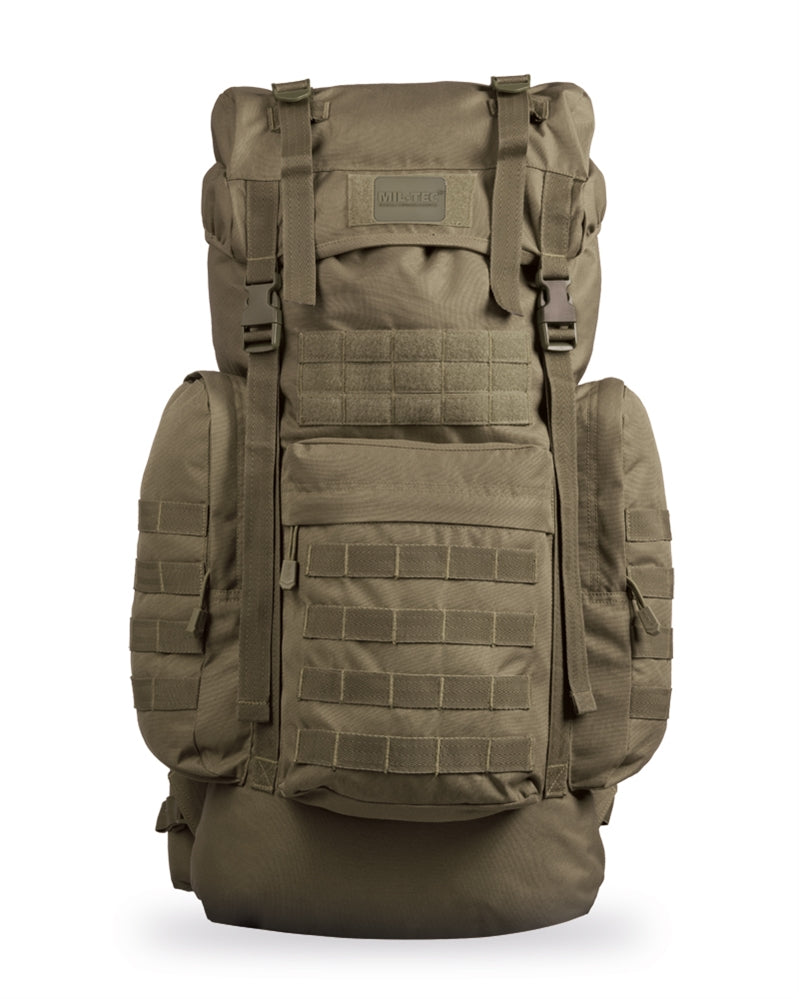 Sac à dos 72h Mil-Tec BW Gen. II 65 L en polyester 600D avec housse de pluie intégrée