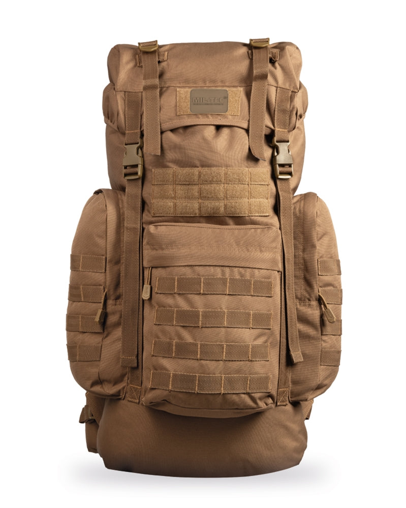 Sac à dos 72h Mil-Tec BW Gen. II 65 L en polyester 600D avec housse de pluie intégrée