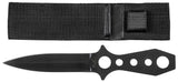 Couteau de lancer Fox Outdoor à double tranchant lame 12,6 cm étui en nylon