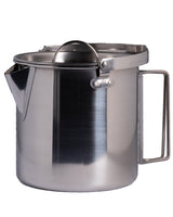 Bouilloire de bivouac Mil-Tec en acier inoxydable 0,7 L avec anse de suspension