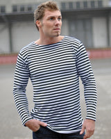 Pull Mil-Tec de tradition marine russe en coton à coupe droite sans bord-côte