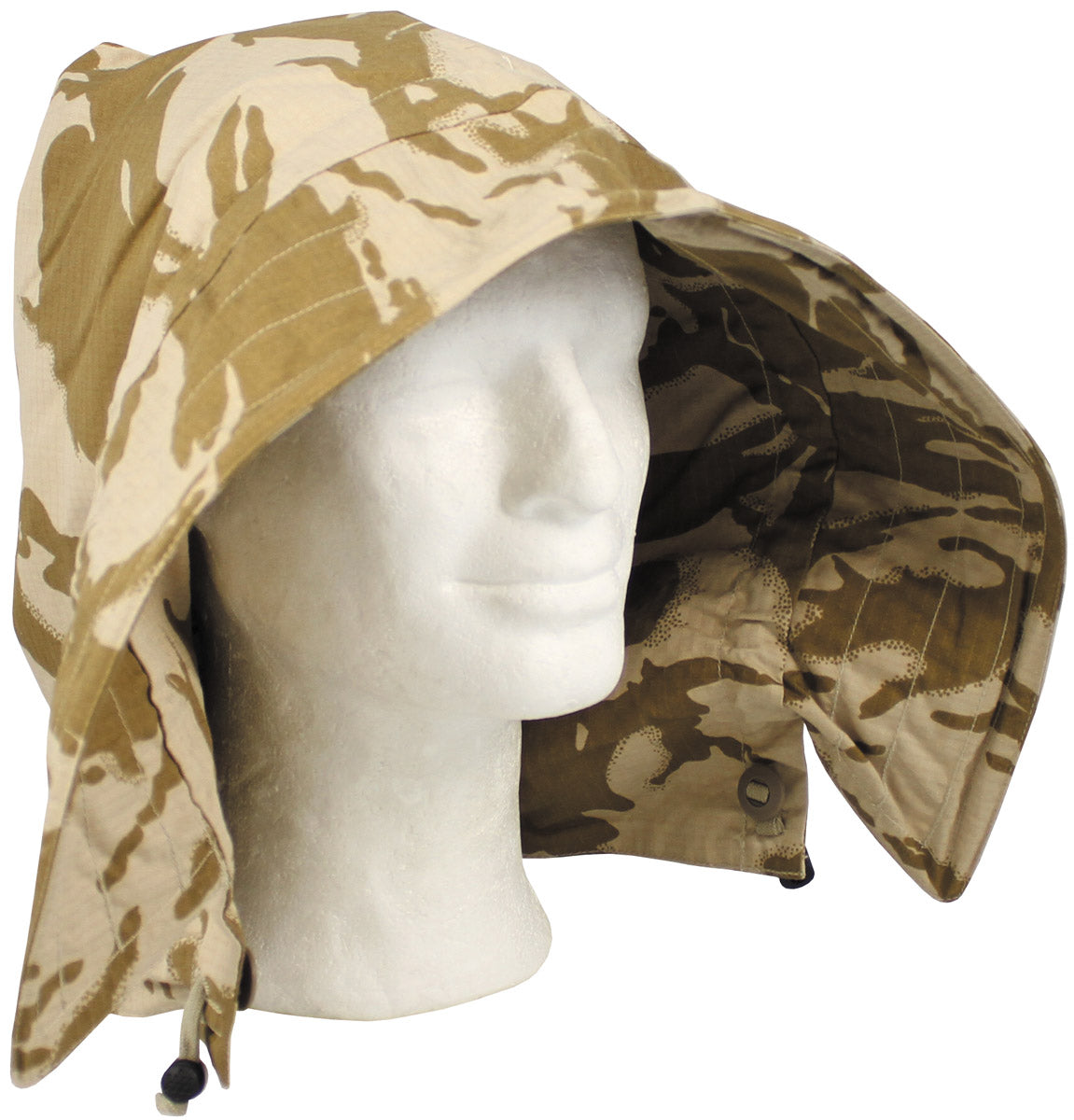 Capuche britannique, motif DPM Desert, surplus comme neuf, lot de 5