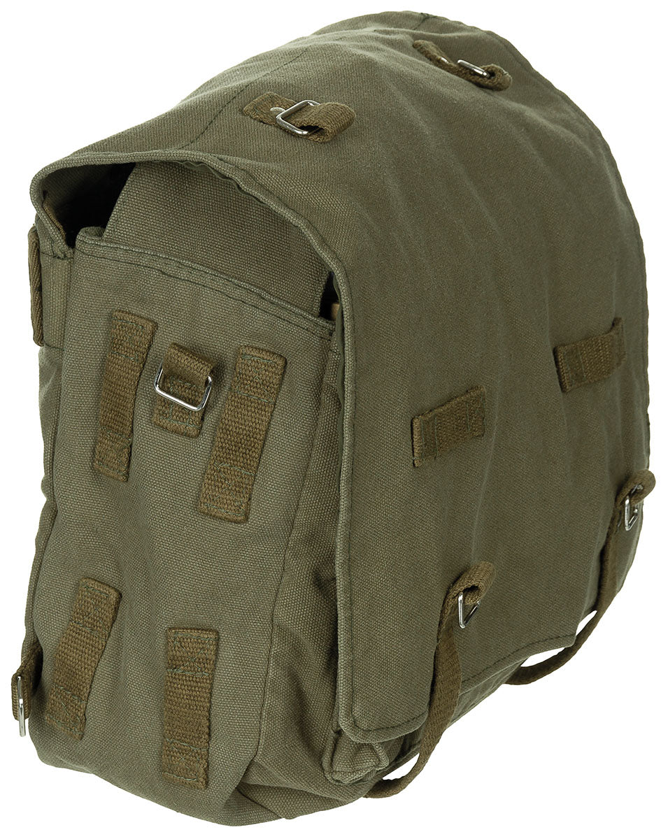 Sacoche de combat type BW MFH 8 l en toile de coton 32 x 23 x 12 cm à rabat