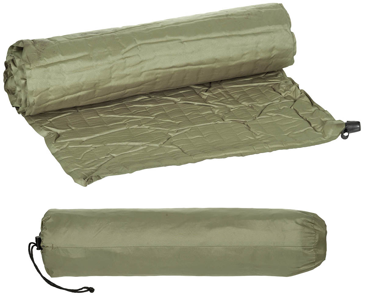 Matelas de sol autogonflant néerlandais thermique de 180 x 54 cm, surplus d'occasion