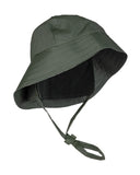 Chapeau de pluie Südwester Mil-Tec en polyester enduit PVC à bord arrière allongé
