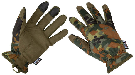 Gants tactiques MFH Professional Lightweight à trois doigts tactiles, séchage rapide
