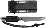 Couteau à lame fixe Action I Fox Outdoor lame tanto 8,5 cm manche tressé 60 g