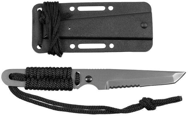 Couteau à lame fixe Action I Fox Outdoor lame tanto 8,5 cm manche tressé 60 g