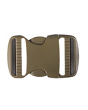 Boucle à clip Mil-Tec en polyoxyméthylène 7,3 x 4,5 cm pour sangle de 38 mm